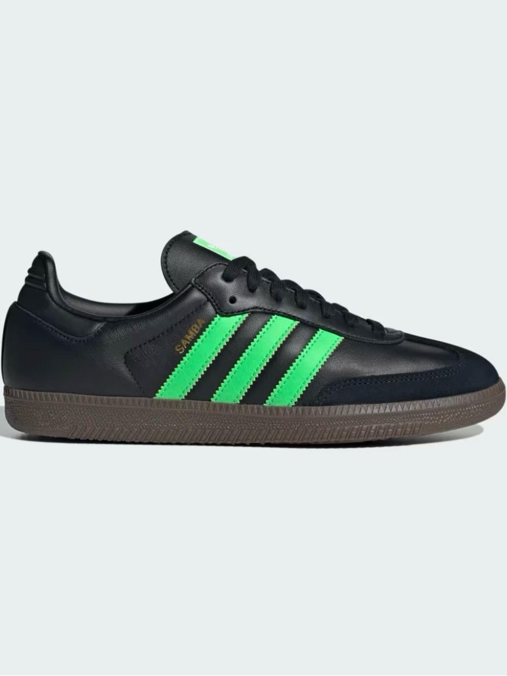Adidas Originals Samba OG Black Screaming Green JR0911 Brand New Sneakers